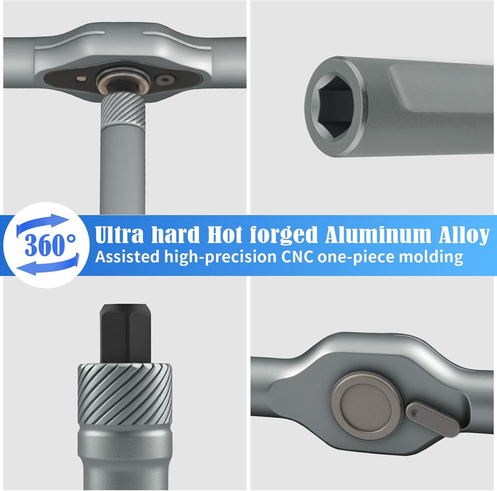 24 in 1 Magnetic Ratchet Screwdriver Set - Mini Precision Tool Kit for DIY, Home Repair & Watch Tool Kit | Industrial S2 Alloy Steel Bits