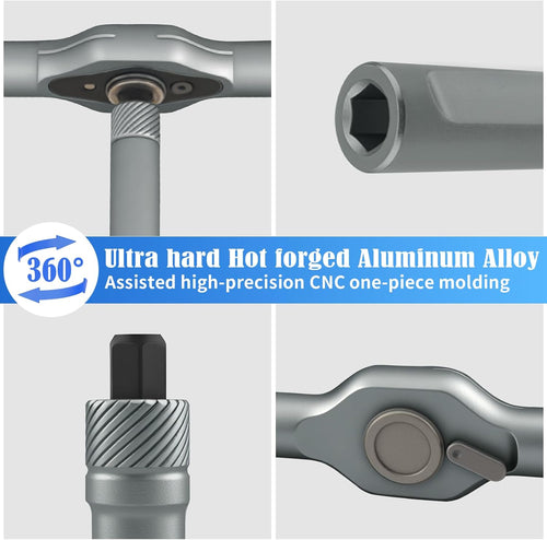 24 in 1 Magnetic Ratchet Screwdriver Set - Mini Precision Tool Kit for DIY, Home Repair & Watch Tool Kit | Industrial S2 Alloy Steel Bits