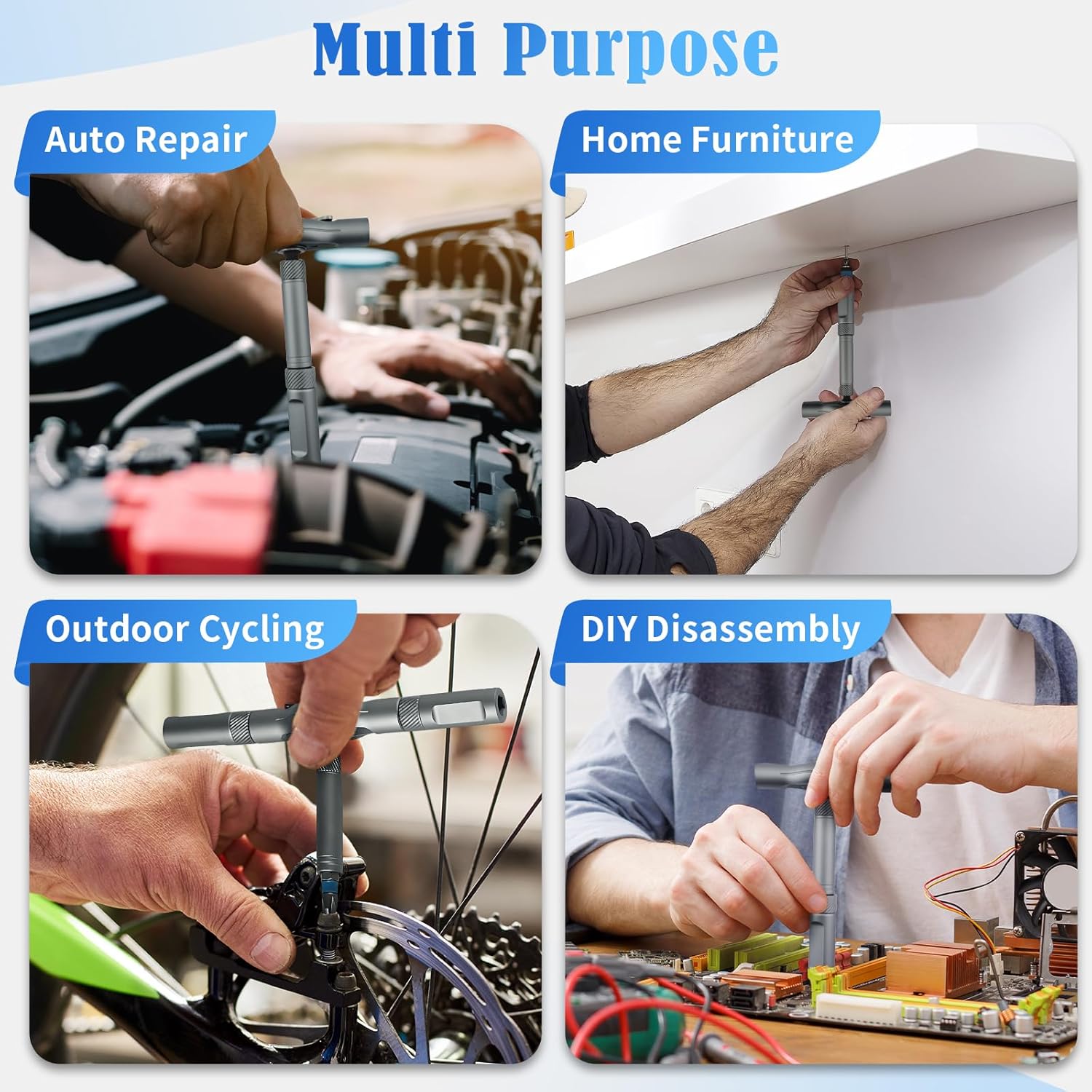 24 in 1 Magnetic Ratchet Screwdriver Set - Mini Precision Tool Kit for DIY, Home Repair & Watch Tool Kit | Industrial S2 Alloy Steel Bits