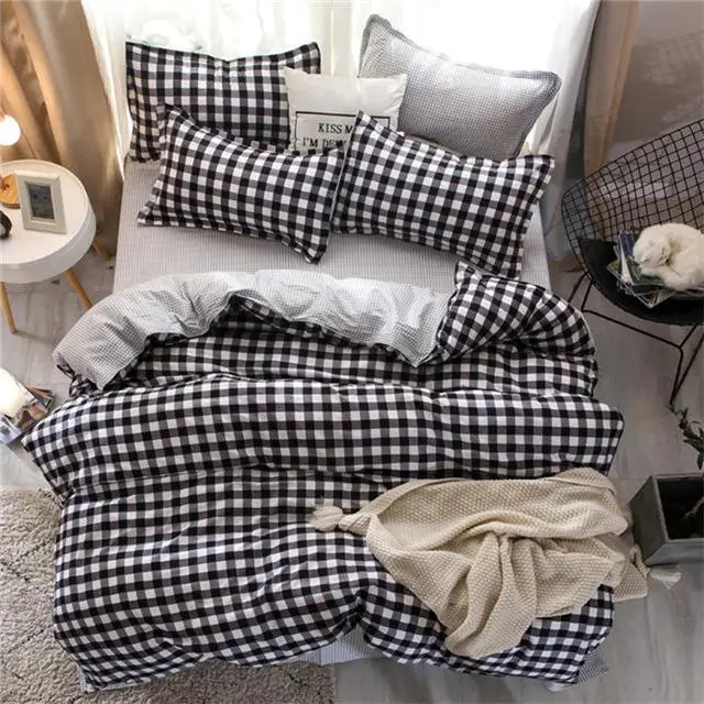 57 3/4pcs pinkheart bedding set Super king size bed linens reactive printing duvet cover set brief style home bed set flat sheet