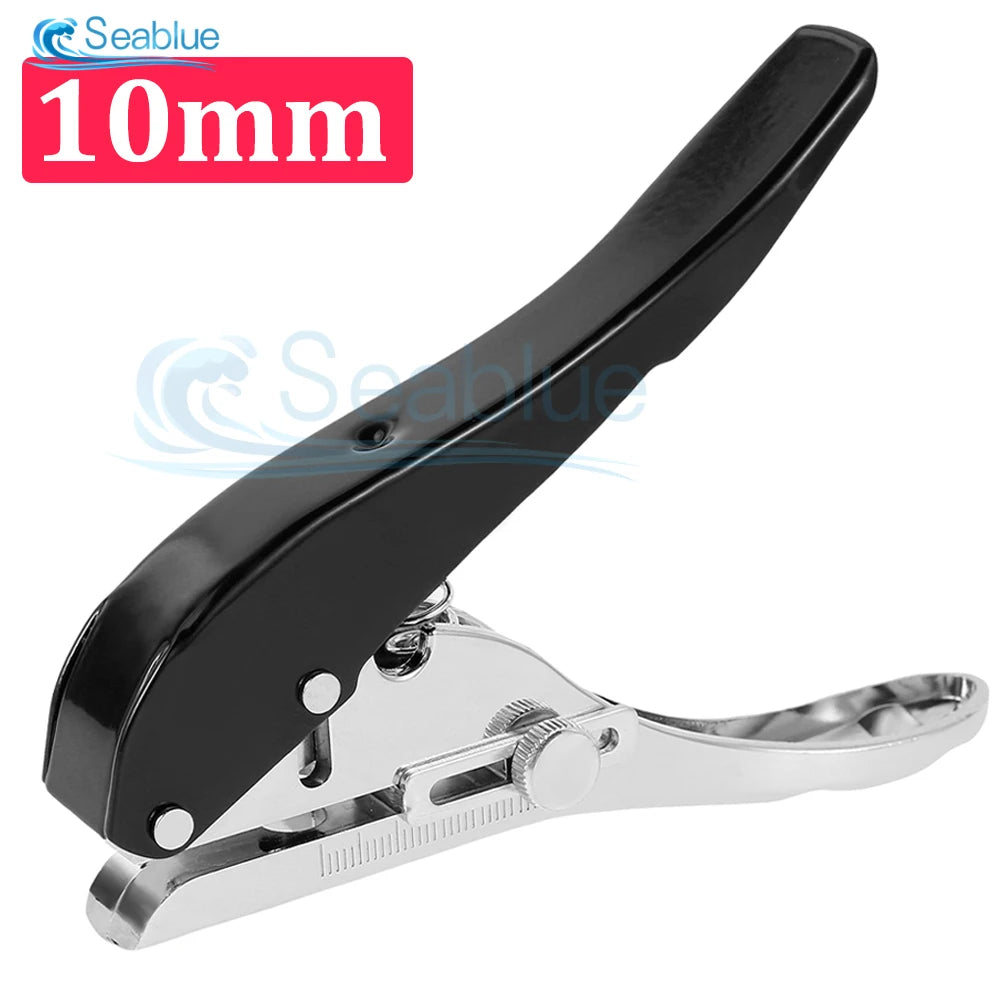 Single Hole Punch 8/10mm Round Hole Puncher Plier Tools Credit Photo Paper Card Corner Hand Tool For Plastic Paper Edge Banding