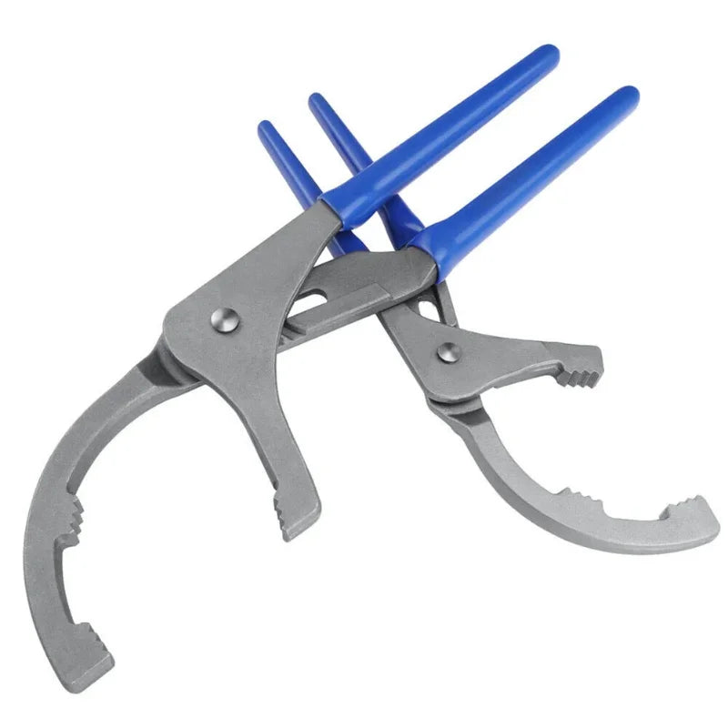1pc 9/12" Oil Filter Pliers Clamp Type Wrench Adjustable Hand Tools Oil Filter 45# Steel Filter Removal Tool