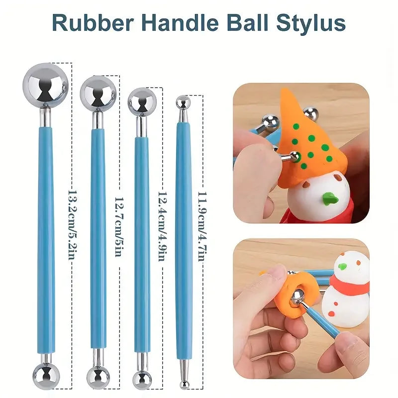 Clay Tools Kit, 25 PCS Polymer Clay Tools, Ceramics Clay Sculpting Tools Kits, Air Dry Clay Tool Set for Adults, Kids, Baking