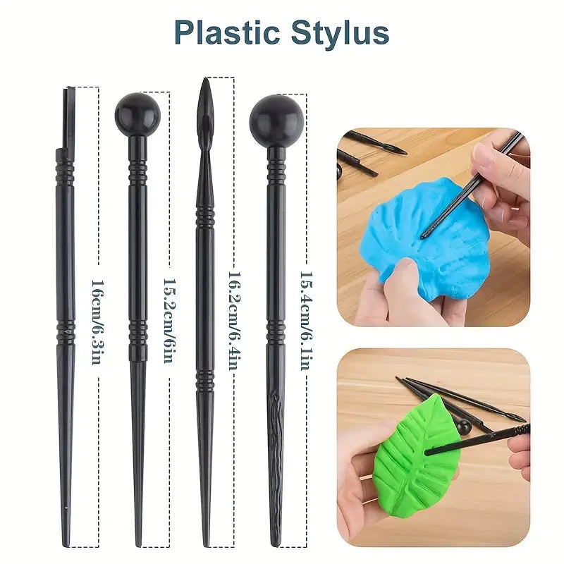 Clay Tools Kit, 25 PCS Polymer Clay Tools, Ceramics Clay Sculpting Tools Kits, Air Dry Clay Tool Set for Adults, Kids, Baking