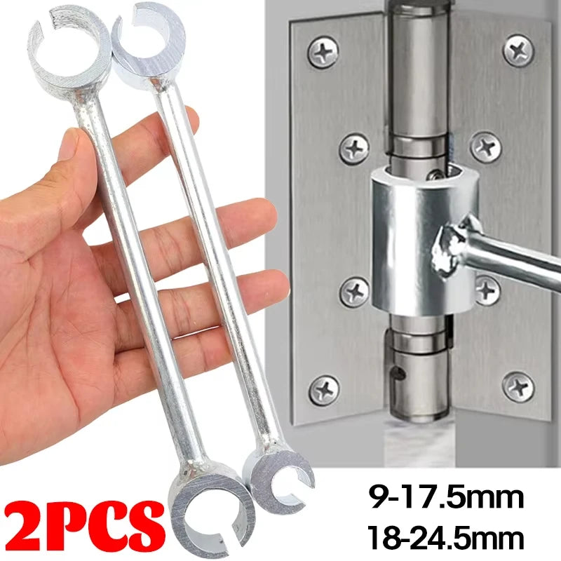 Double Head Hinge Gaps Adjusting Wrench Door Hinge Repair Spanner Labor-Saving Wrenches for Home Hinge Gaps Repair Hand Tools