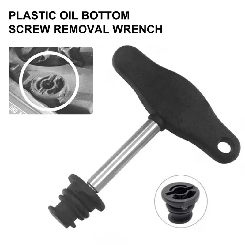 Plastic Oil Drain Plug Screw Removal Installer Wrench Assembly Tool Wrench Tool Car Repair Tool for VAG Audi Automotive Tools