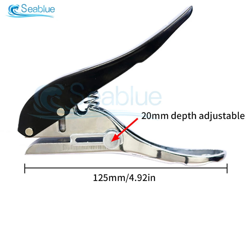 Single Hole Punch 8/10mm Round Hole Puncher Plier Tools Credit Photo Paper Card Corner Hand Tool For Plastic Paper Edge Banding