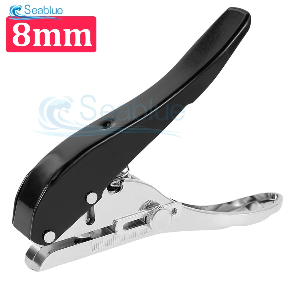 Single Hole Punch 8/10mm Round Hole Puncher Plier Tools Credit Photo Paper Card Corner Hand Tool For Plastic Paper Edge Banding