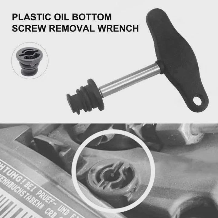 Plastic Oil Drain Plug Screw Removal Installer Wrench Assembly Tool Wrench Tool Car Repair Tool for VAG Audi Automotive Tools